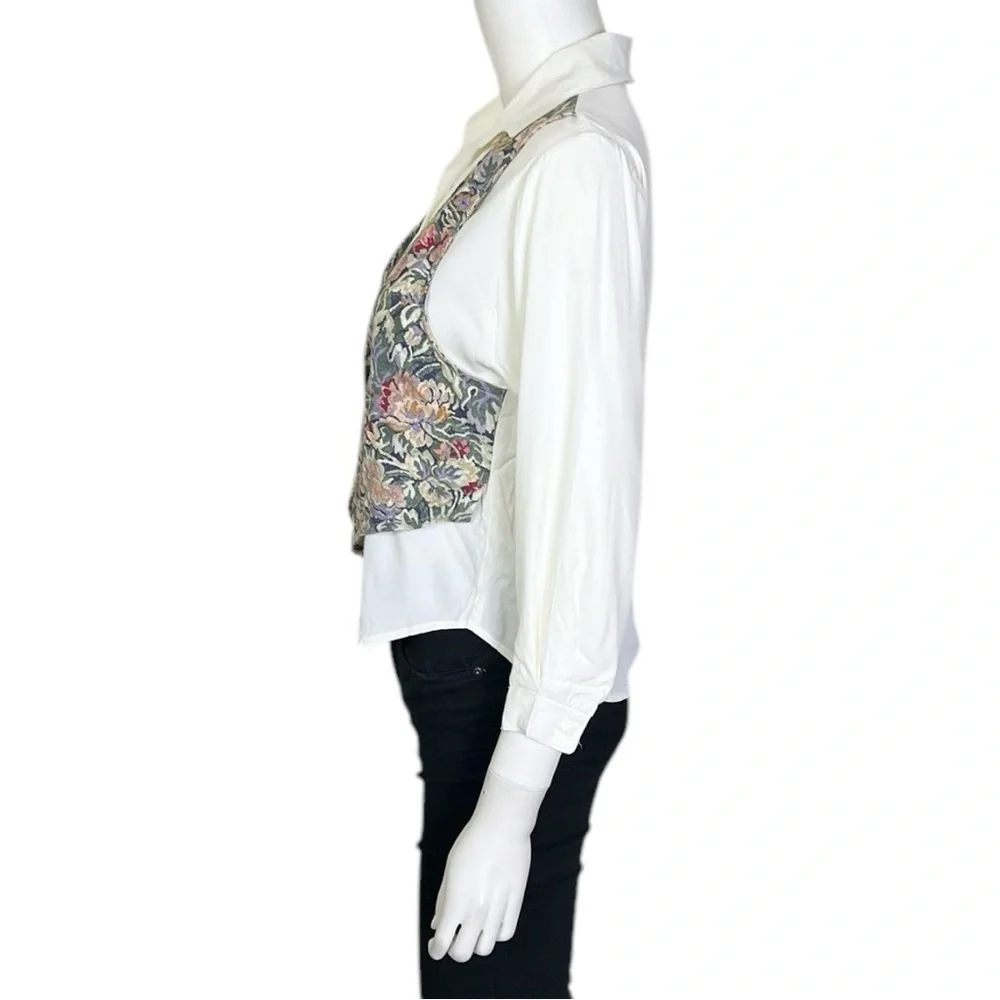 Amy Byer Vintage Shirt with Vest - sz Medium